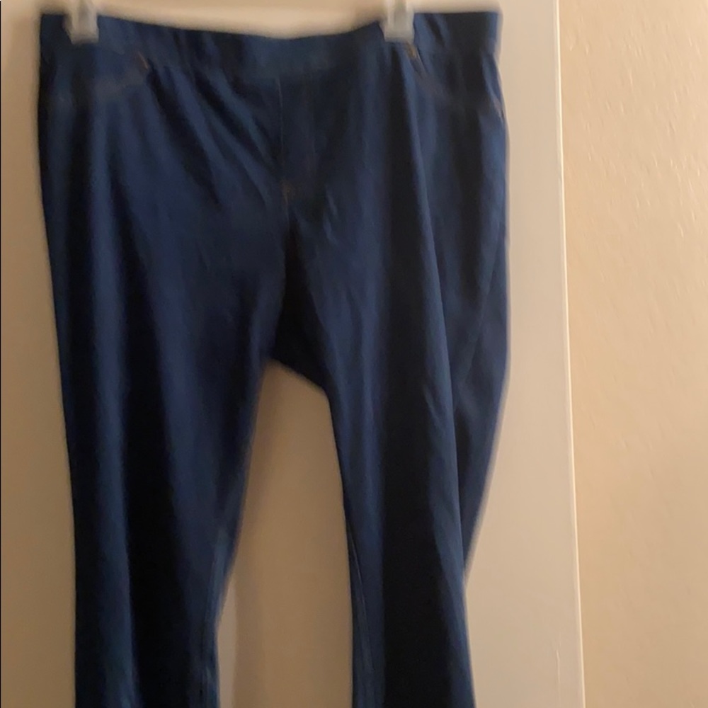 Blue jeggings